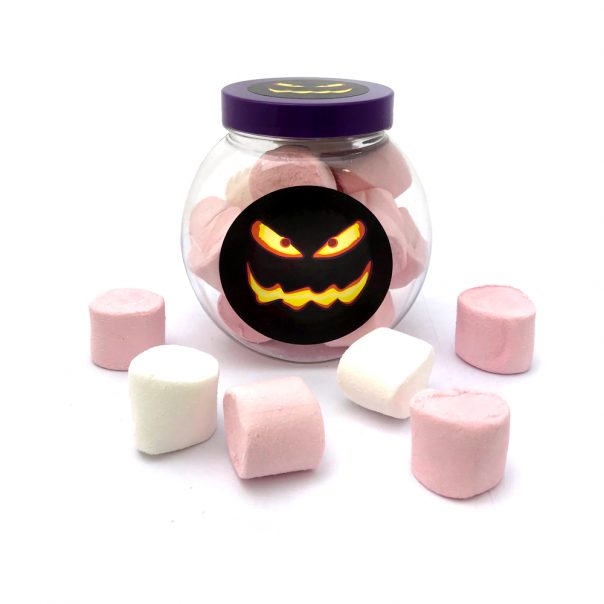 spooky marshmallow jar | perfect for halloween